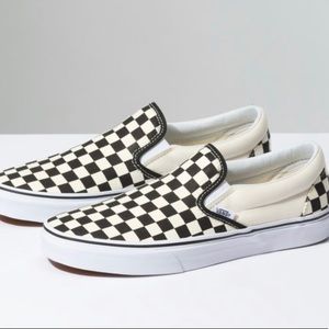 Black and white checkered vans